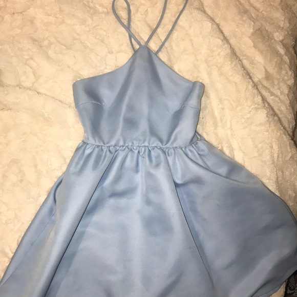 Light blue lace up l'atiste dress - Picture 2 of 5